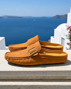 Grayson Men's Suede Buckle Mule