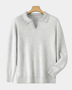 Harrison Slim-Fit Cashmere Polo Sweater