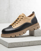 Calloway Men's Suede Leather Lug Sole Derbies