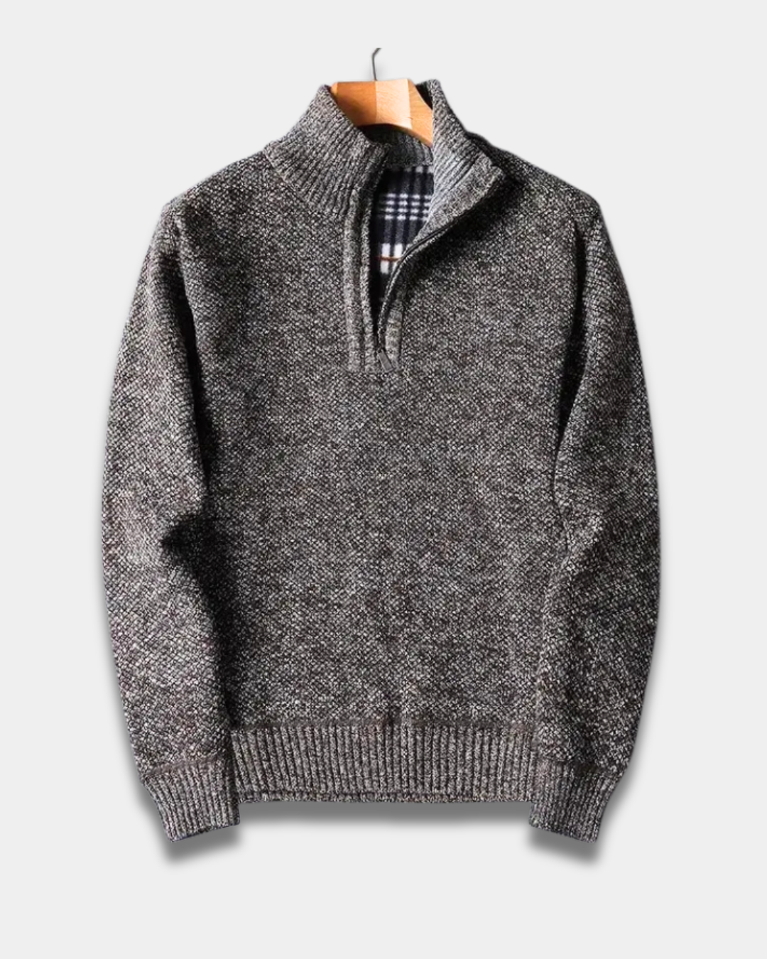 Calloway Men's Wool Blend Quarter Zip Sweater