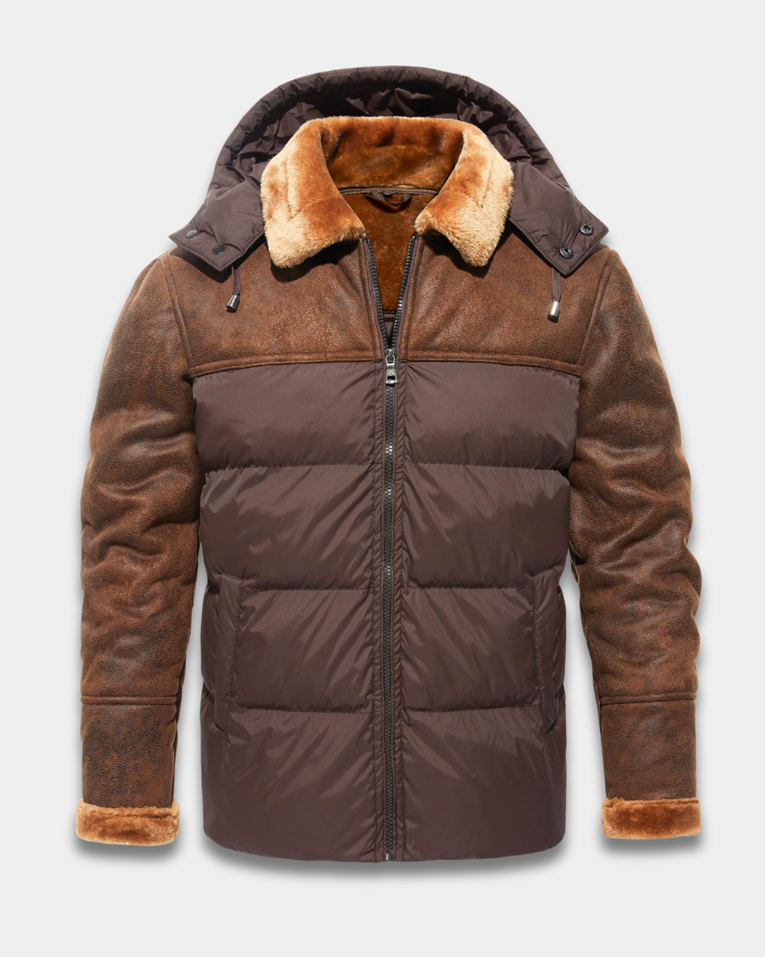 Benedict Rugged Warm Fur Collar Puffer Jacket