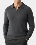 Harrison Slim-Fit Cashmere Polo Sweater