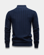 Weston Slim-Fit Textured Quarter Zip Sweater
