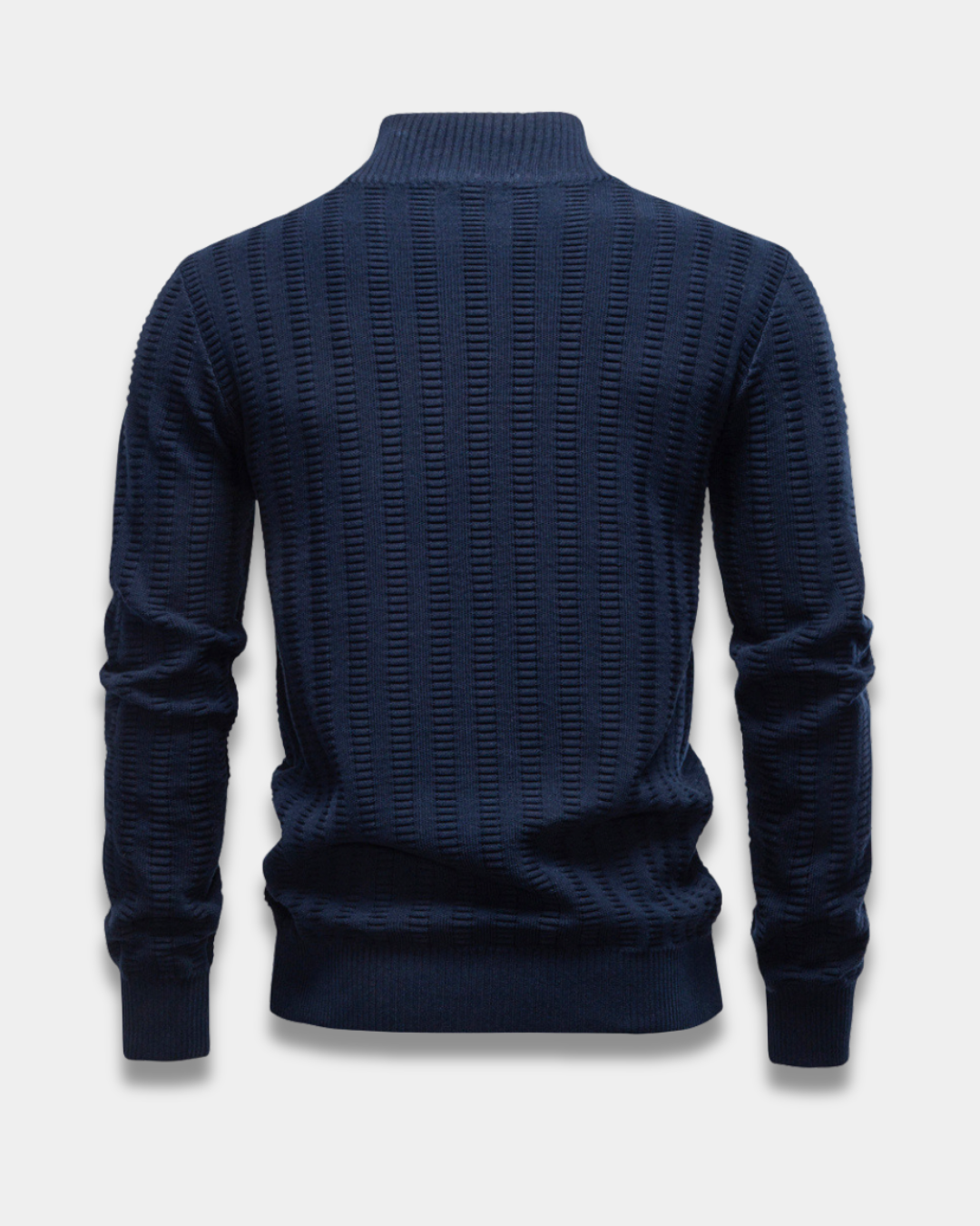 Weston Slim-Fit Textured Quarter Zip Sweater