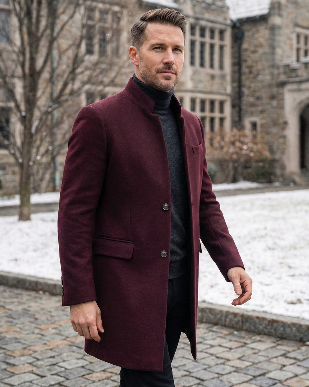 Everett Formal Wool Tailored Overcoat | Winter