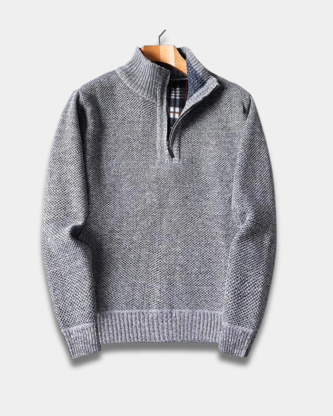 Calloway Men's Wool Blend Quarter Zip Sweater