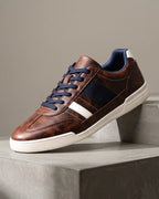 Bennett Men's Vintage Striped Court Sneakers