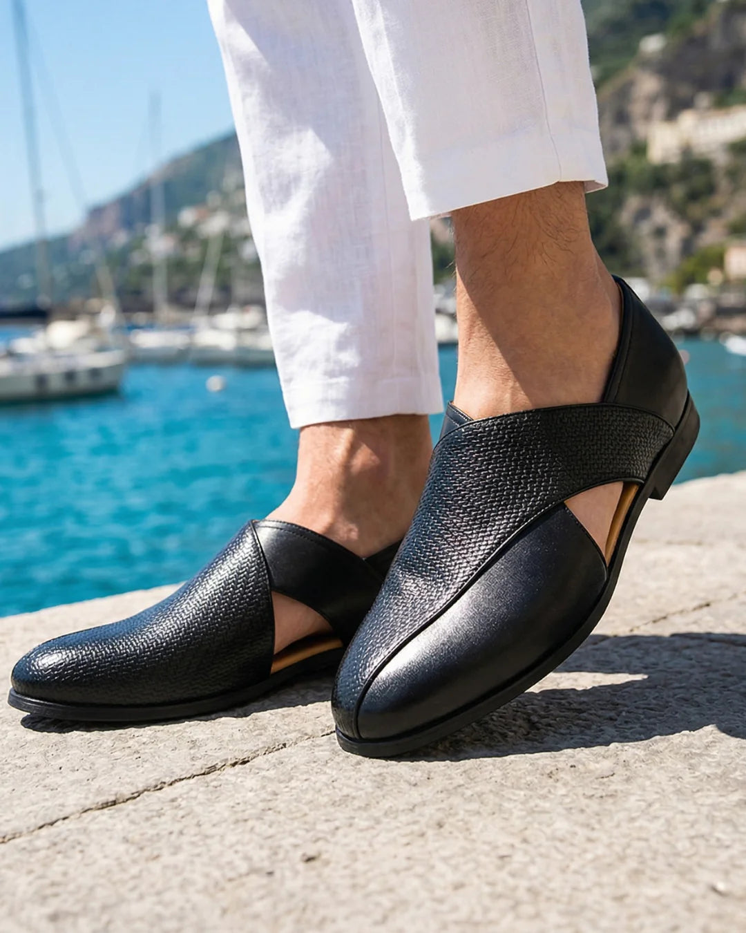 Fairweather Men's Woven Cutout Loafers
