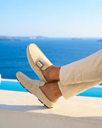 Grayson Men's Suede Buckle Mule
