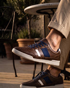 Bennett Men's Vintage Striped Court Sneakers