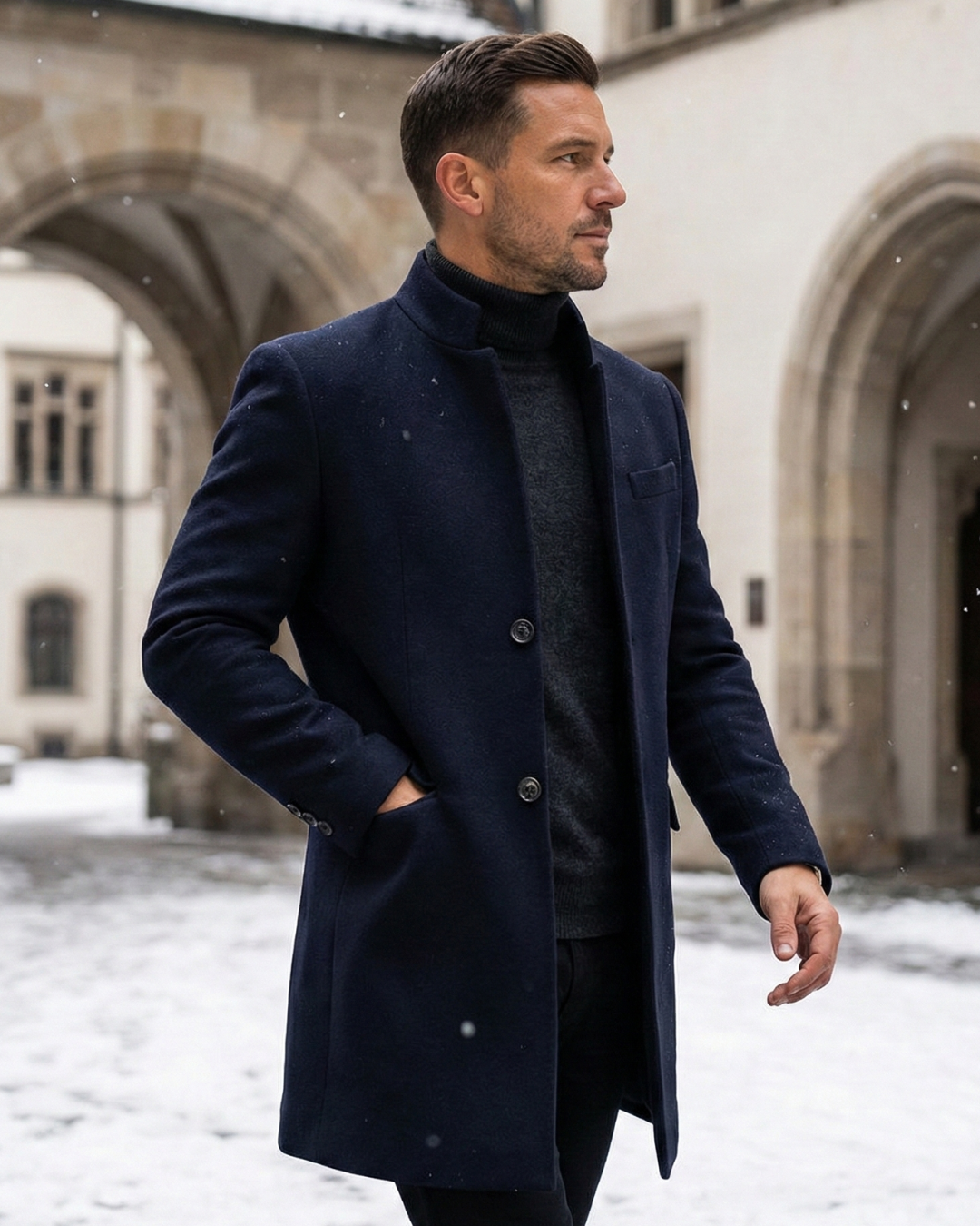 Everett Formal Wool Tailored Overcoat | Winter