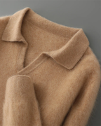 Harrison Slim-Fit Cashmere Polo Sweater