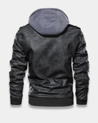 Remington Warm Leather Hooded Jacket