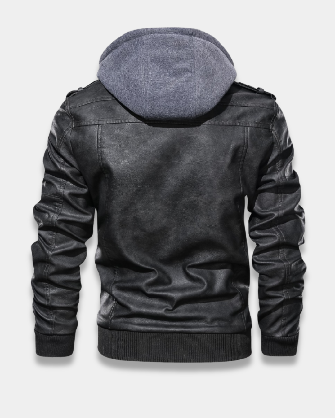 Remington Warm Leather Hooded Jacket