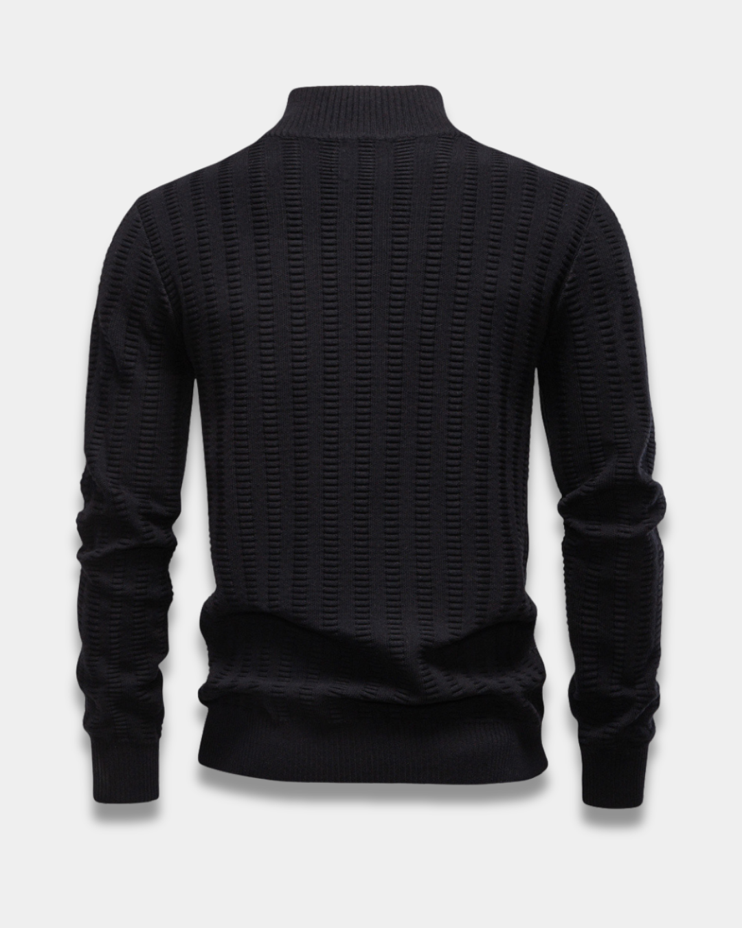 Weston Slim-Fit Textured Quarter Zip Sweater