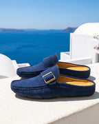 Grayson Men's Suede Buckle Mule
