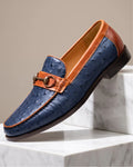 Delacroix Men's Ostrich Horsebit Loafers