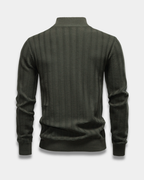 Weston Slim-Fit Textured Quarter Zip Sweater