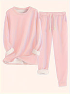Everly Women's Fleece Lined Lounge Set