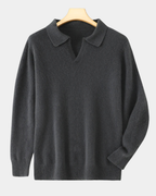 Harrison Slim-Fit Cashmere Polo Sweater