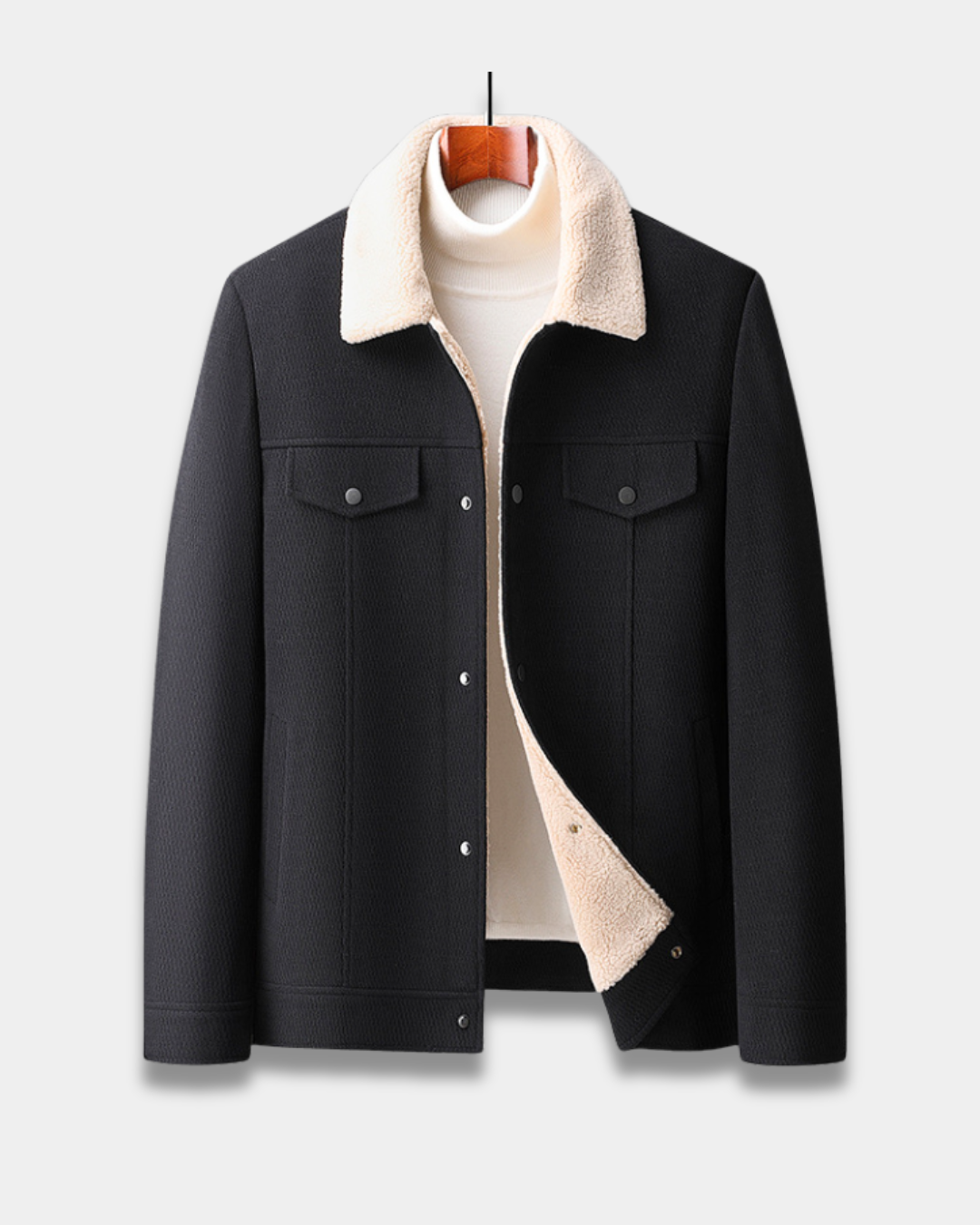 Ashford Classic Shearling Collar Trucker Jacket