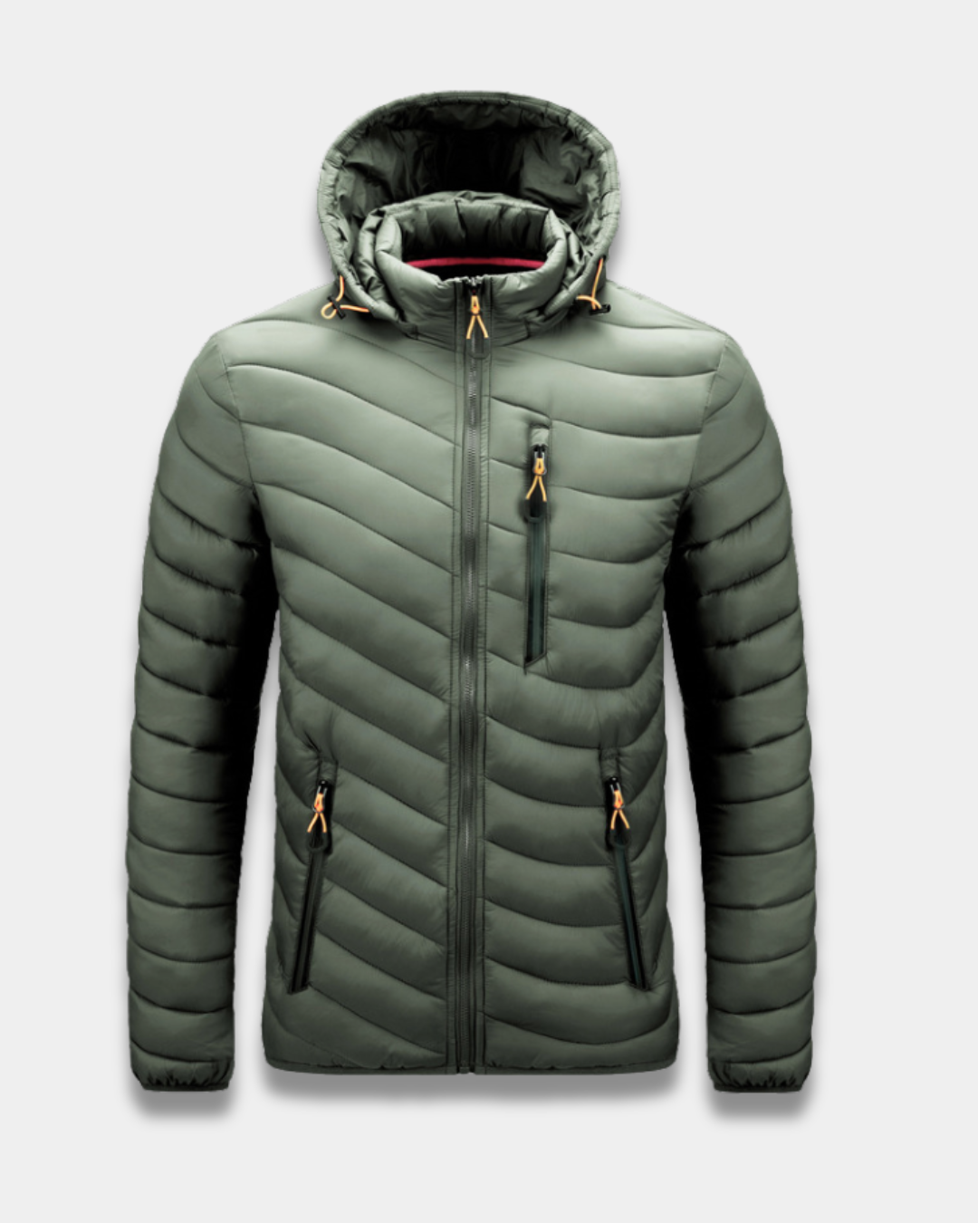 Nathaniel Lightweight Winter Hooded Puffer Jacket