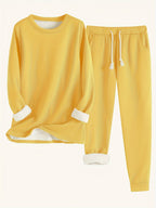Everly Women's Fleece Lined Lounge Set