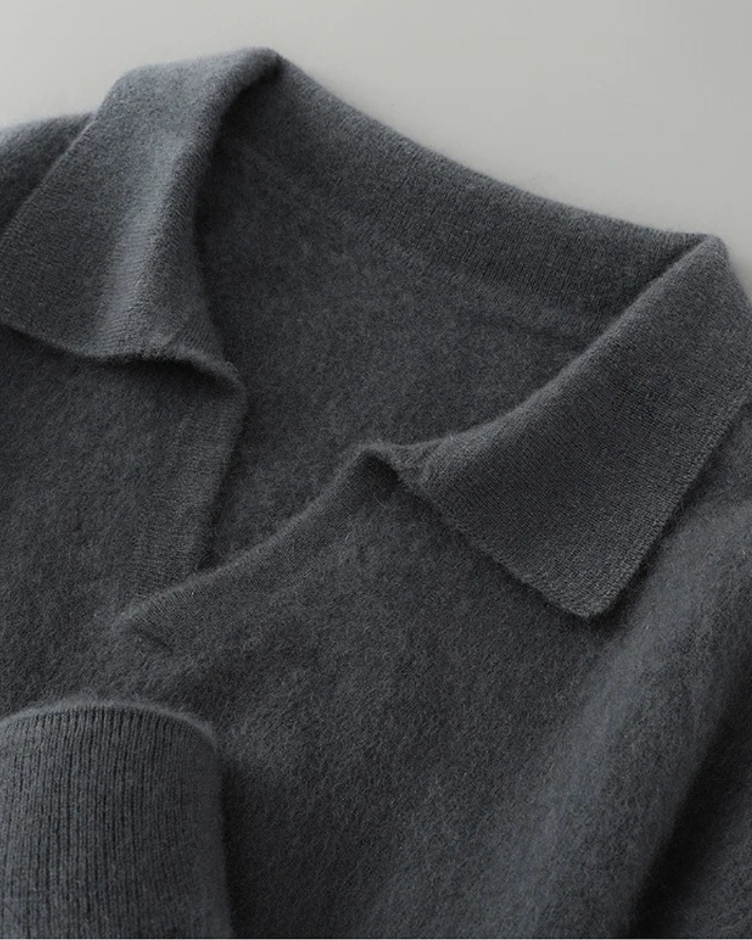 Harrison Slim-Fit Cashmere Polo Sweater