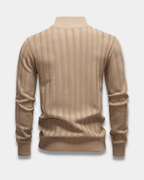 Weston Slim-Fit Textured Quarter Zip Sweater