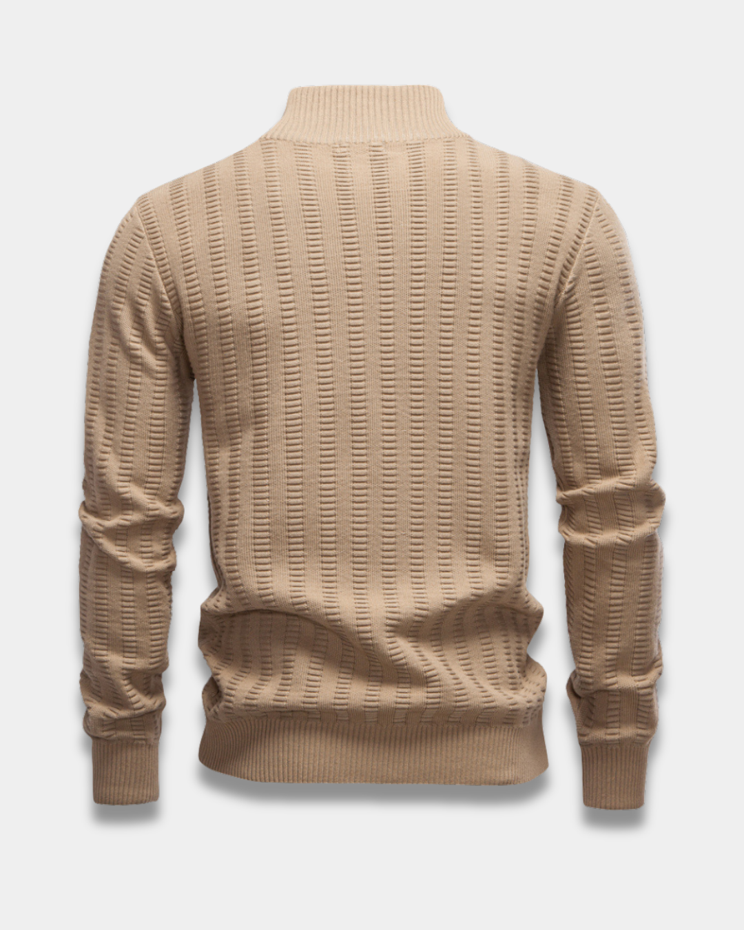 Weston Slim-Fit Textured Quarter Zip Sweater