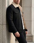 Ashford Classic Shearling Collar Trucker Jacket