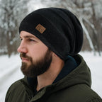 Harrison Men's Fleece Lined Slouch Beanie