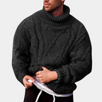 Ambrose Warm Cable Knit Fisherman Turtleneck Sweater