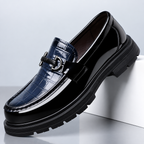 Barrett Men's Croc Embossed Chunky Sole Loafers