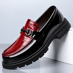 Barrett Men's Croc Embossed Chunky Sole Loafers