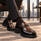 Barrett Men's Croc Embossed Chunky Sole Loafers