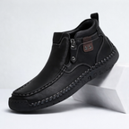 Everett Men's Leather Side Zip Ankle Boots