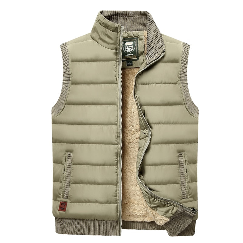 Weston Men's Insulated Fur Lined Puffer Vest