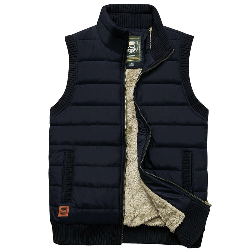 Weston Men's Insulated Fur Lined Puffer Vest