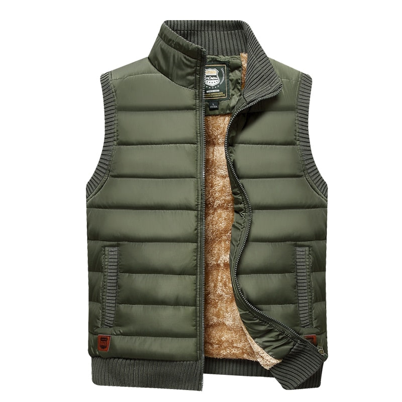 Weston Men's Insulated Fur Lined Puffer Vest
