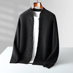 Preston Men's Cashmere Mandarin Toggle Cardigan Sweater