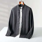Preston Men's Cashmere Mandarin Toggle Cardigan Sweater