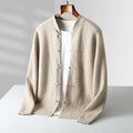 Preston Men's Cashmere Mandarin Toggle Cardigan Sweater