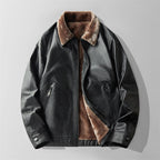 Bradford Men's Fleece Lined Leather Jacket