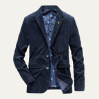 Sterling Men's Corduroy Elbow Patch Blazer Jacket