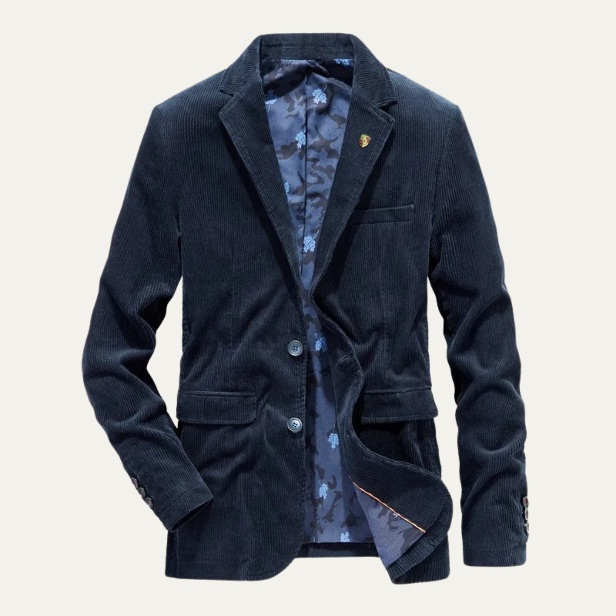 Sterling Men's Corduroy Elbow Patch Blazer Jacket