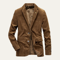 Sterling Men's Corduroy Elbow Patch Blazer Jacket