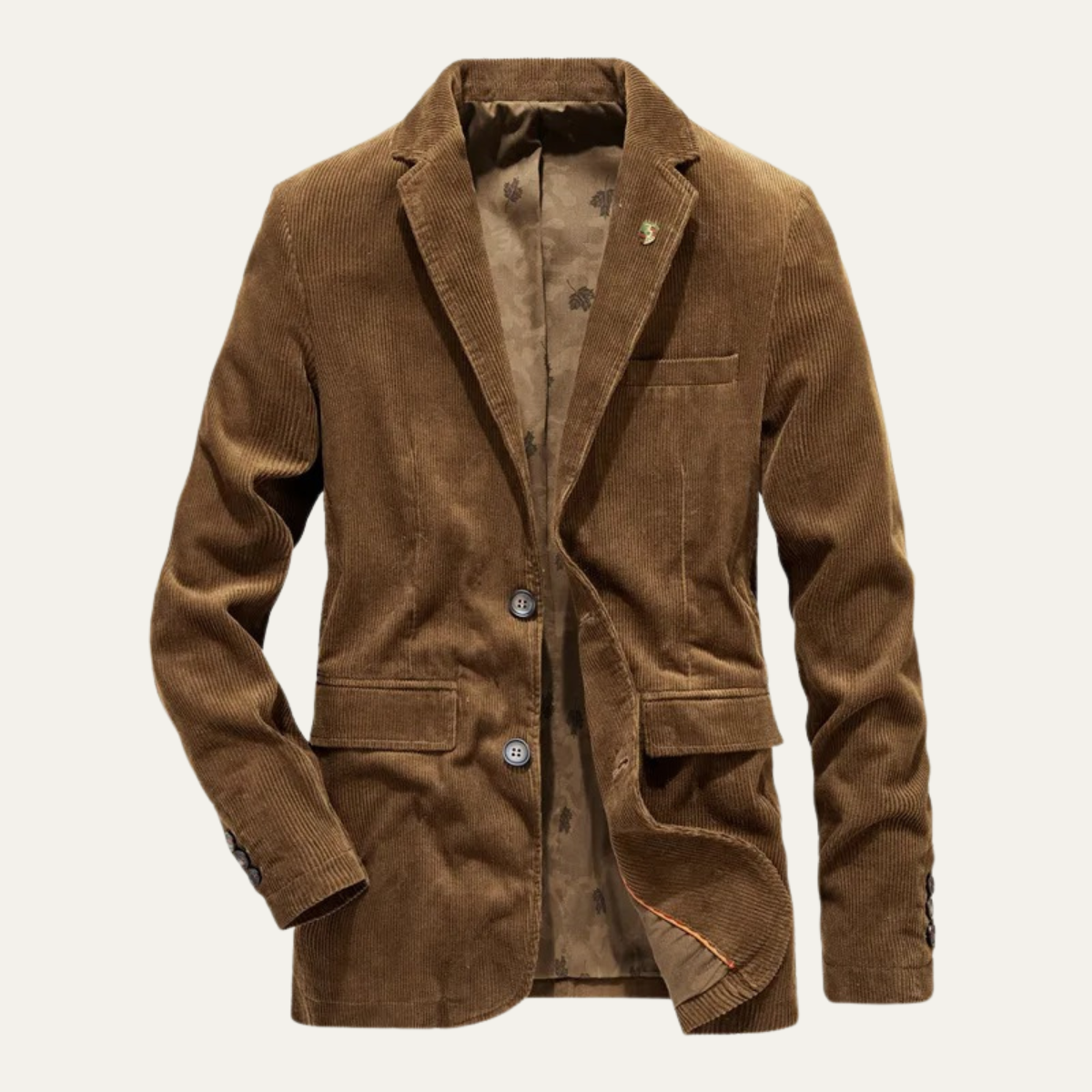 Sterling Men's Corduroy Elbow Patch Blazer Jacket