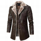 Wesley Men's Leather Fur-Lined Winter Jacket