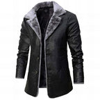 Wesley Men's Leather Fur-Lined Winter Jacket